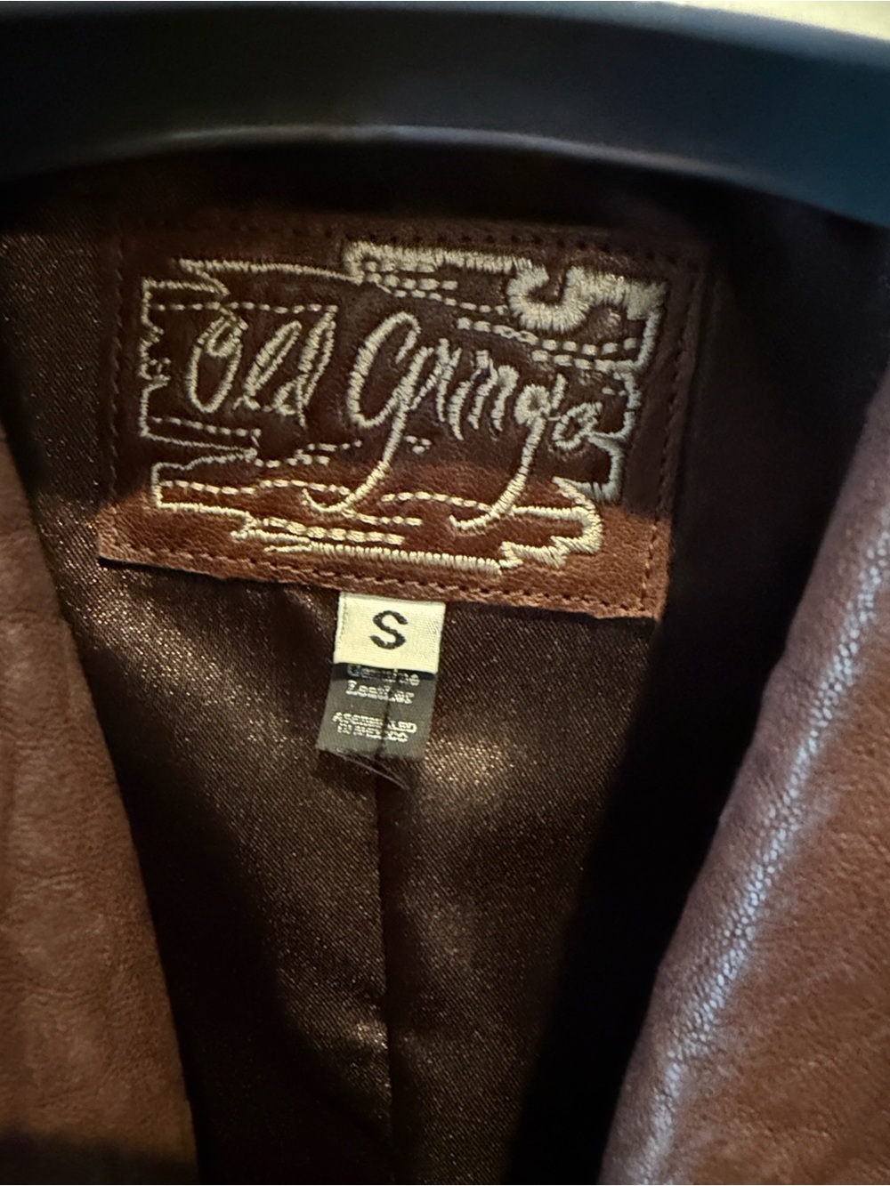 Old Gringo Brown Studded Fringe Leather Jacket - Picture 4 of 5